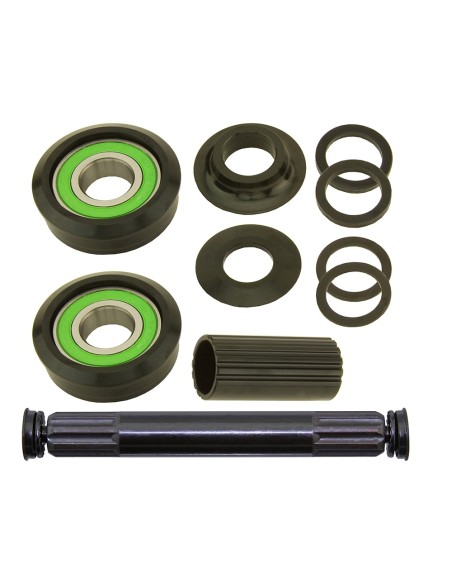 Axle & Bottom Bracket Set American 21A 19mm Kit Black.